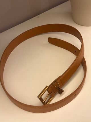 Cintura Saint Laurent pelle cuoio oro