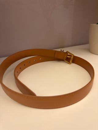 Cintura Saint Laurent pelle cuoio oro