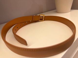 Cintura Saint Laurent pelle cuoio oro