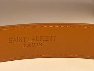 Cintura Saint Laurent pelle cuoio oro
