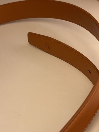 Cintura Saint Laurent pelle cuoio oro