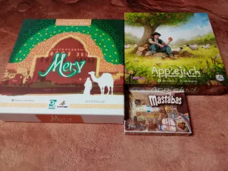 Pack 3 Juegos de Mesa: Merv, Applejack, Mastabas