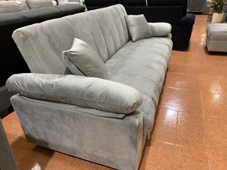 Sofá Cama Yadhi + Puff Arcon Gris