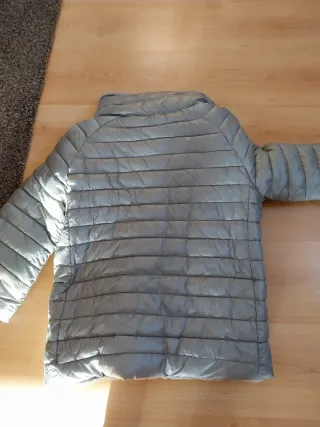 Chaqueta de pelo gris