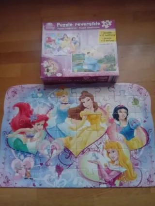 Puzzle Reversible Princesas Disney 48 Piezas