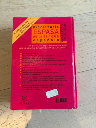 Diccionario Espasa de la lengua español secundaria