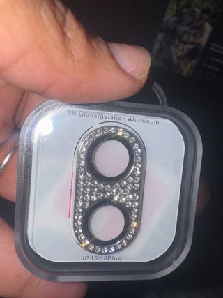 Protector Cámara iPhone 16/16 Plus Diamantes