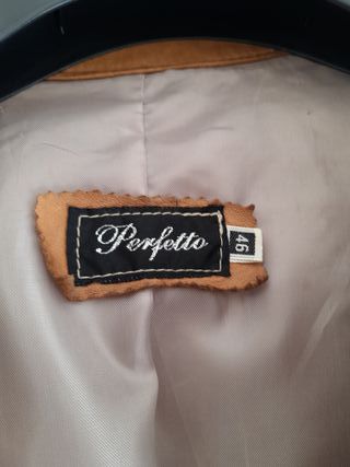 Giacca in pelle scamosciata marrone