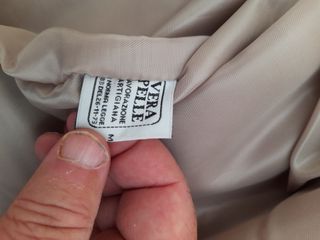 Giacca in pelle scamosciata marrone