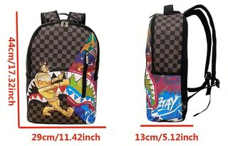 Zaino Shark Bocca Squalo borsa borsone Leggero Res