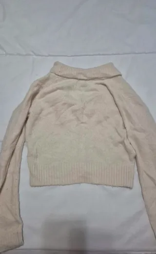 Jersey Bershka Crop Top Beige