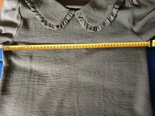 Blusa verde mujer cuello Peter Pan