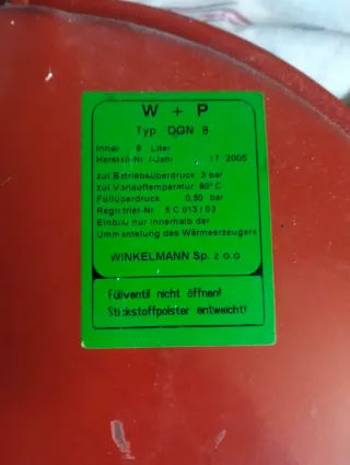 Vaso de expansión W+P