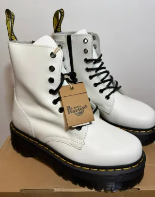 Botas Dr. Martens Plataforma Blancas