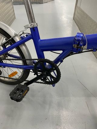 Bicicleta Plegable Azul