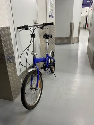 Bicicleta Plegable Azul