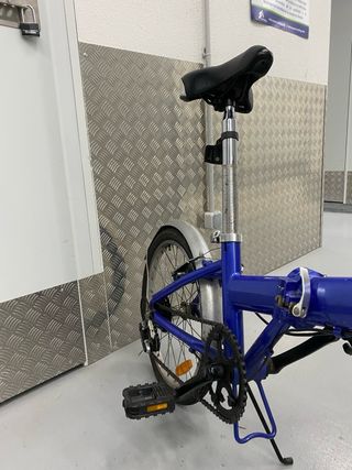 Bicicleta Plegable Azul