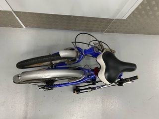 Bicicleta Plegable Azul