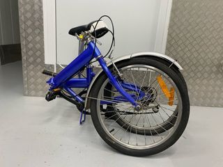 Bicicleta Plegable Azul