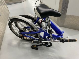 Bicicleta Plegable Azul