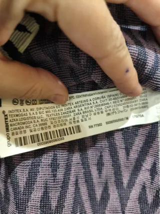 Falda mini Zara estampada