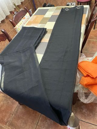 Cortinas Negras de Tela