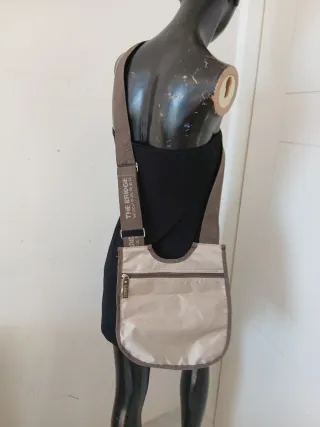 Borsa Tracolla Bridge tela beige 26x28. Nuova