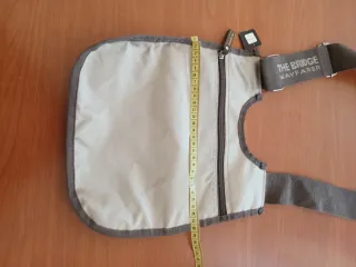 Borsa Tracolla Bridge tela beige 26x28. Nuova