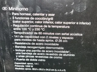 Horno Eléctrico SilverCrest