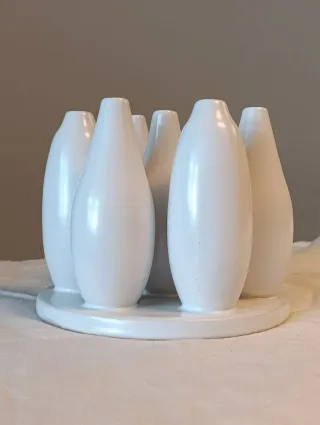 Vaso Design Soliflor Scultoreo Bianco