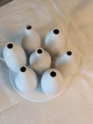 Vaso Design Soliflor Scultoreo Bianco