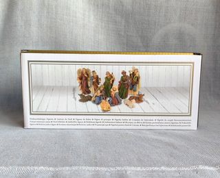 Presepe con 11 figure in resina (NUOVO)