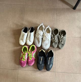 Lote 5 pares zapatos por  5€