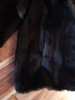 Chaquetón Piel Sintética Marrón