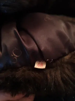 Chaquetón Piel Sintética Marrón