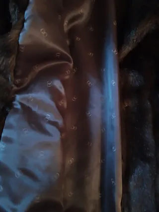 Chaquetón Piel Sintética Marrón