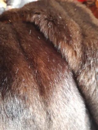 Chaquetón Piel Sintética Marrón