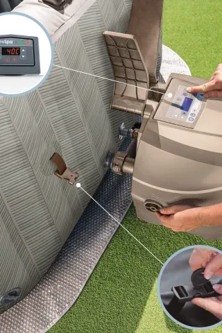 Spa Hinchable Intex 4 Personas Chevron Deluxe