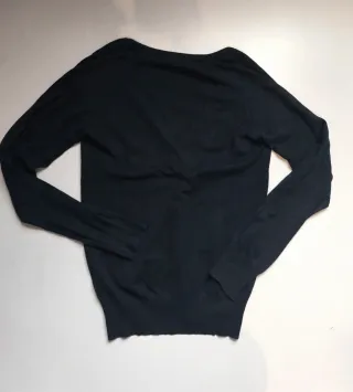 Chaqueta negra de punto