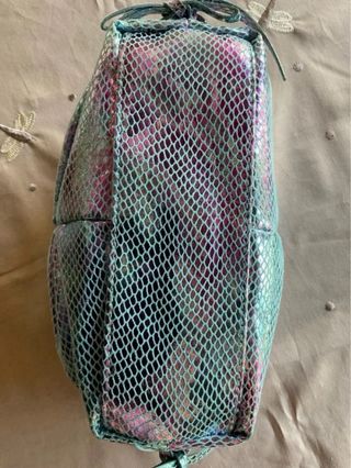 Pochette PAOLO CANE cangiante turchese Vintage