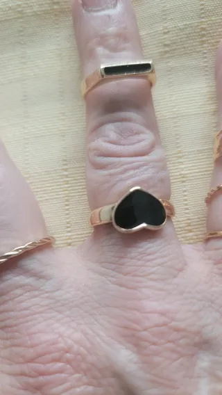 Lote Anillos Dorados y Plateados