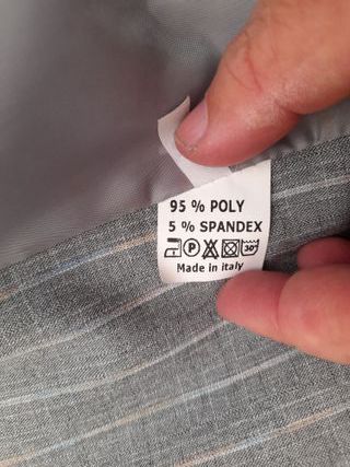 Completo Tailleur Gonna e Giacca Grigio Righe