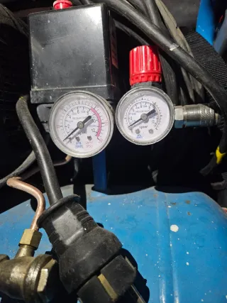 Compresor de aire azul