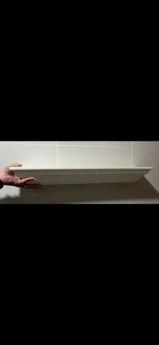 Estantería decorativa blanca