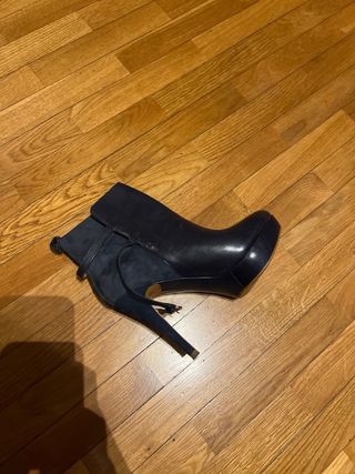 Botines Zara Negros Tacón