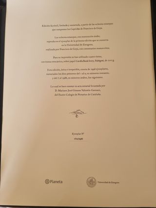 Caprichos de Goya. Editorial Planeta