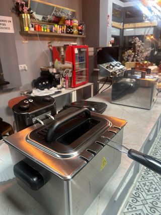 Freidora Eléctrica Acero Inoxidable