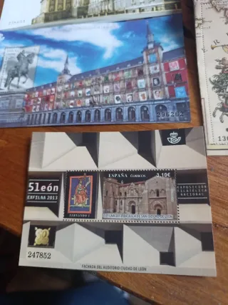 Lote 4 Hojitas Sellos España Nuevas