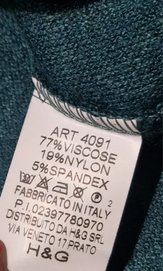 Maglia donna taglia unica color petrolio