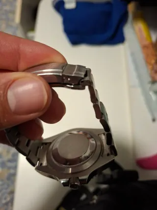 Reloj Rolex Verde y Plateado